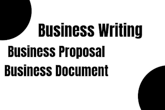 write professional business documents, proposals
