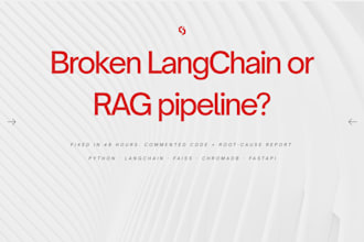 fix your broken python, langchain, or rag pipeline