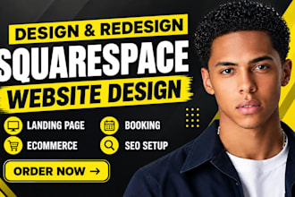 build and edit squaresspace website, design or redesign squarespace website
