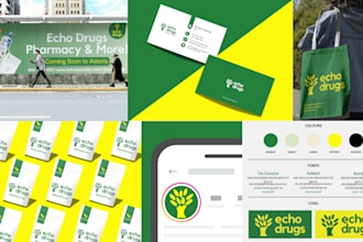 create a premium brand identity and visual system