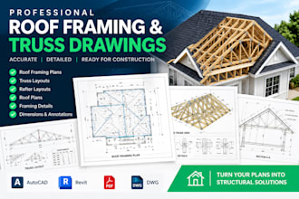 create roof framing and roof truss drawings