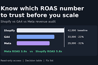 audit and fix your shopify ga4 meta revenue mismatch