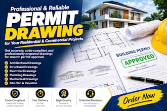 fix permit drawings, plan check corrections and city comments