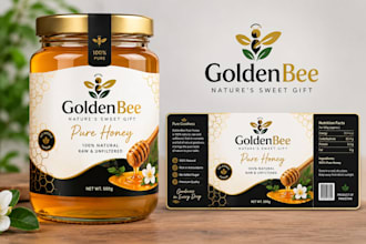design a professional logo and product label