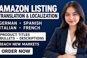 translate localize your amazon listing in german spanish italian product listing