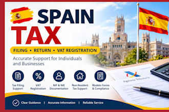 handle spain tax filing, tax return and vat registration