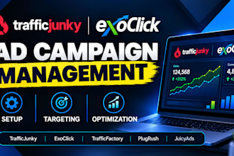 design high converting trafficjunky and exoclick banner ad and setup campaigns