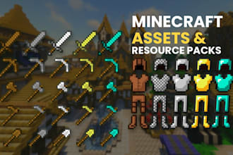 create a custom minecraft server resource pack and assets
