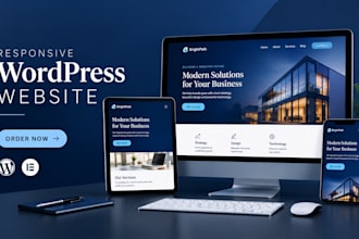 design a professional canva or wordpress website and connect your custom domain