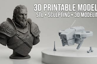 create or edit 3d printable models, stl files and custom sculptures
