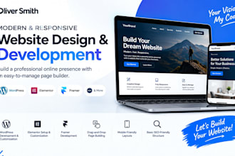 build wordpress elementor framer modern drag and drop using website builder