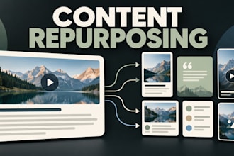 repurpose your podcast or video into social media content