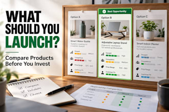 conduct market research and product analysis for startups before launch