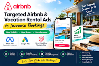 run targeted airbnb and vacation rental ads to increase bookings