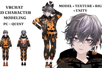 create vrchat avatar vrc character 3d avatar furry avatar avatar modelling
