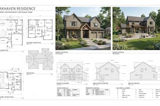 do 2d floor plan architectural permit ready drawings site house plan design