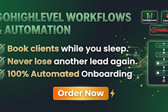 setup ghl workflows, convertkit and twilio for  automated client onboarding app