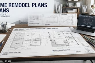 create home remodel plans and renovation drawings