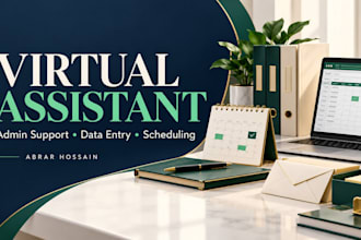 be your virtual assistant for admin tasks and scheduling