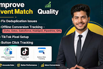 setup facebook or google ads offline conversion tracking and tiktok pixel