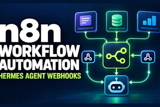 setup n8n workflow automation hermes ai agent integration API connections