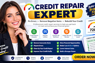 repair your credit and dispute errors to improve your credit score