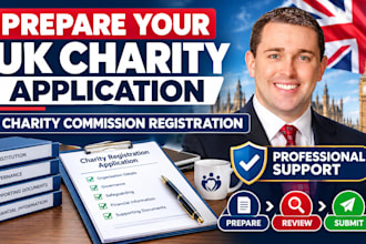 prepare your charity commission registration application