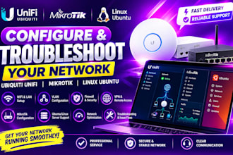configure and troubleshoot ubiquiti unifi mikrotik networks setup linux ubuntu