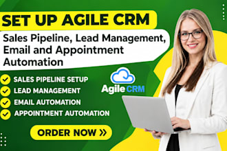 set up agile crm sales pipeline lead management email and appointment automation