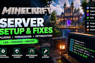 setup fix and optimize your minecraft server plugins permissions lag and crashes
