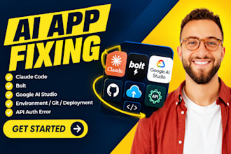 fix claude code bolt google ai studio environment git deployment api auth error