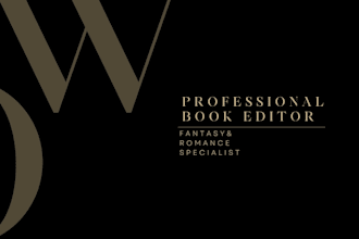professionally edit and prooofread your fantasy or romance novel