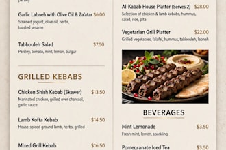 design luxury restaurant menu and flex board design