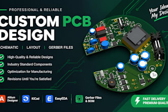 do custom pcb design schematics layouts in kicad with gerber files