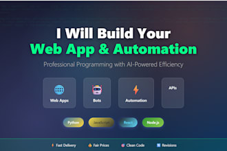 program your web app, website, or automation with ai support