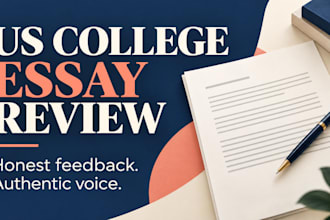 review your US college admissions essay and give honest feedback