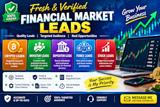 fresh crypto leads, investor leads, depositor leads, forex leads, stock leads
