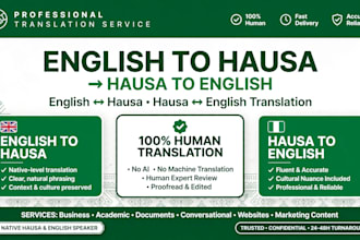 translate english to hausa and hausa to english