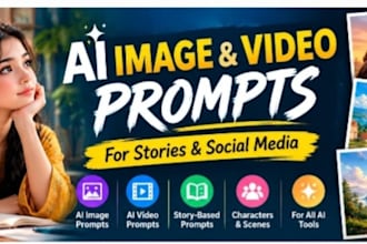 create professional ai image and video prompts for your stories