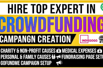 create a crowdfunding campaign fundraising account on kickstarter indiegogo