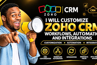 customize zoho CRM, workflows, automation and integrations