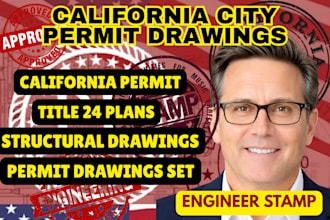 do california city permit structural engineering drawings title 24 plan