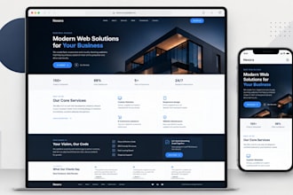 create a modern responsive frontend website