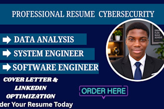 write and edit your professional cybersecurity resume and cover letter