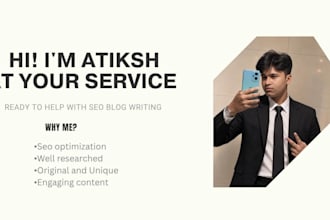 write bulk SEO blog posts and articles for your website