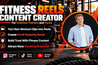fitness coach trainer instagram reel tiktok youtube shorts video content creator