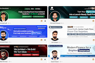 design professional linkedin banners for your profile