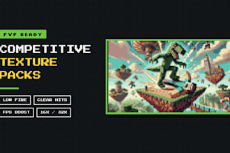 create a minecraft pvp texture pack for competitive gameplay