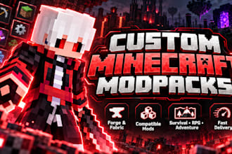 create a custom minecraft modpack for forge or fabric