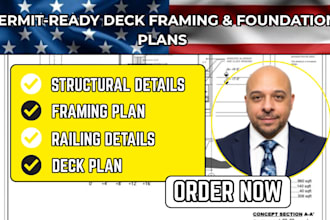 design permit ready deck framing and foundation plans
